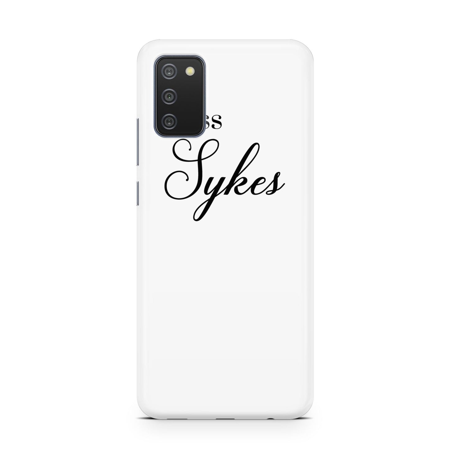 Personalised Wedding Name Miss Samsung A02s Case