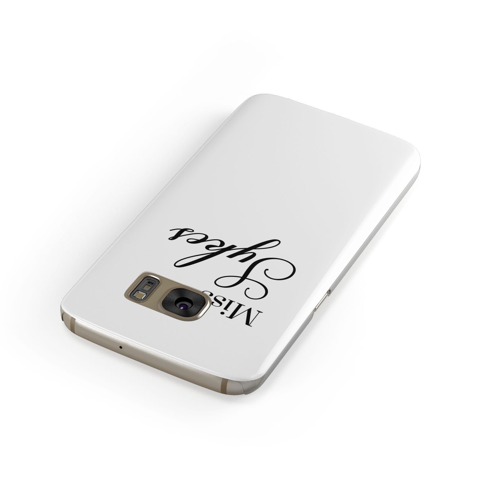 Personalised Wedding Name Miss Samsung Galaxy Case Front Close Up