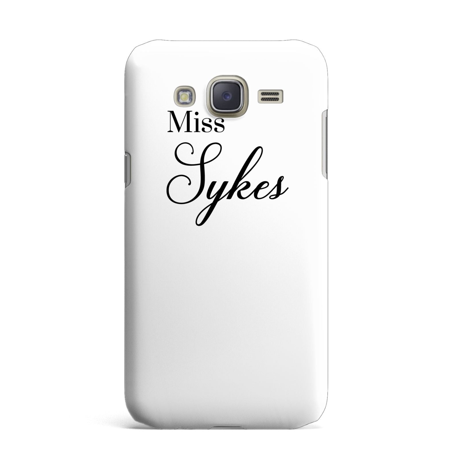 Personalised Wedding Name Miss Samsung Galaxy J7 Case