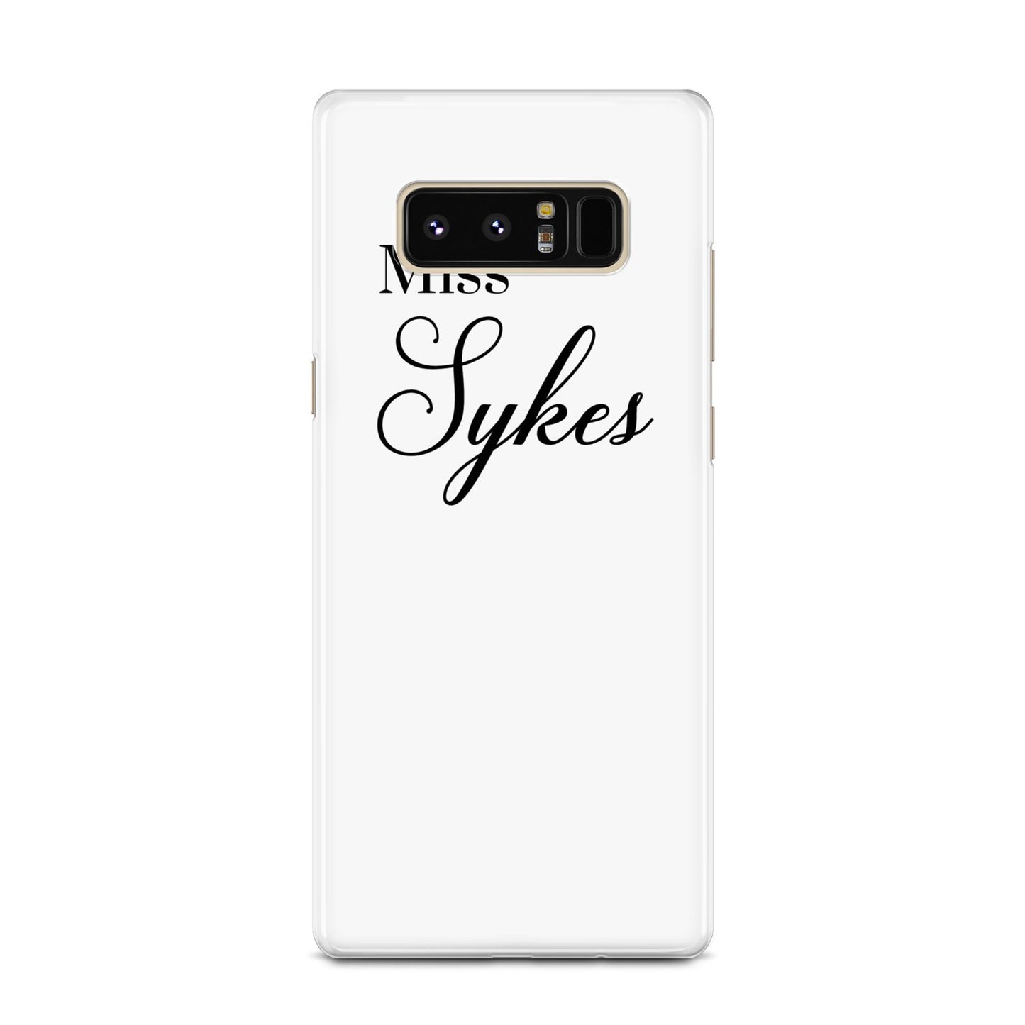 Personalised Wedding Name Miss Samsung Galaxy Note 8 Case