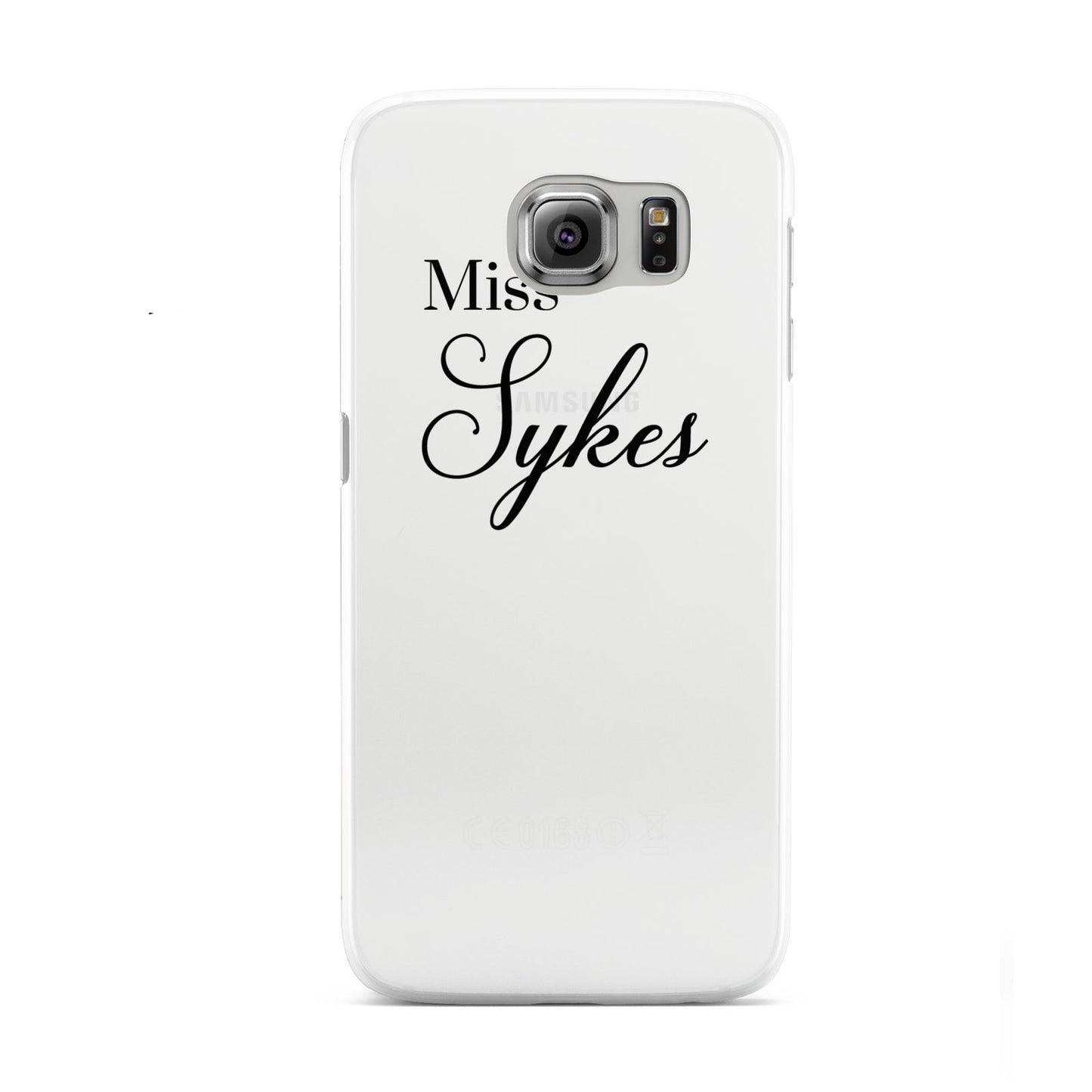 Personalised Wedding Name Miss Samsung Galaxy S6 Case