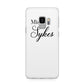 Personalised Wedding Name Miss Samsung Galaxy S9 Case
