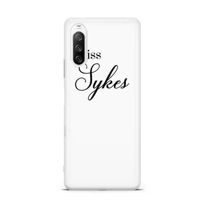 Personalised Wedding Name Miss Sony Xperia 10 III Case