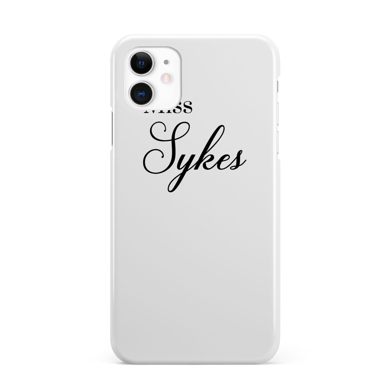 Personalised Wedding Name Miss iPhone 11 3D Snap Case