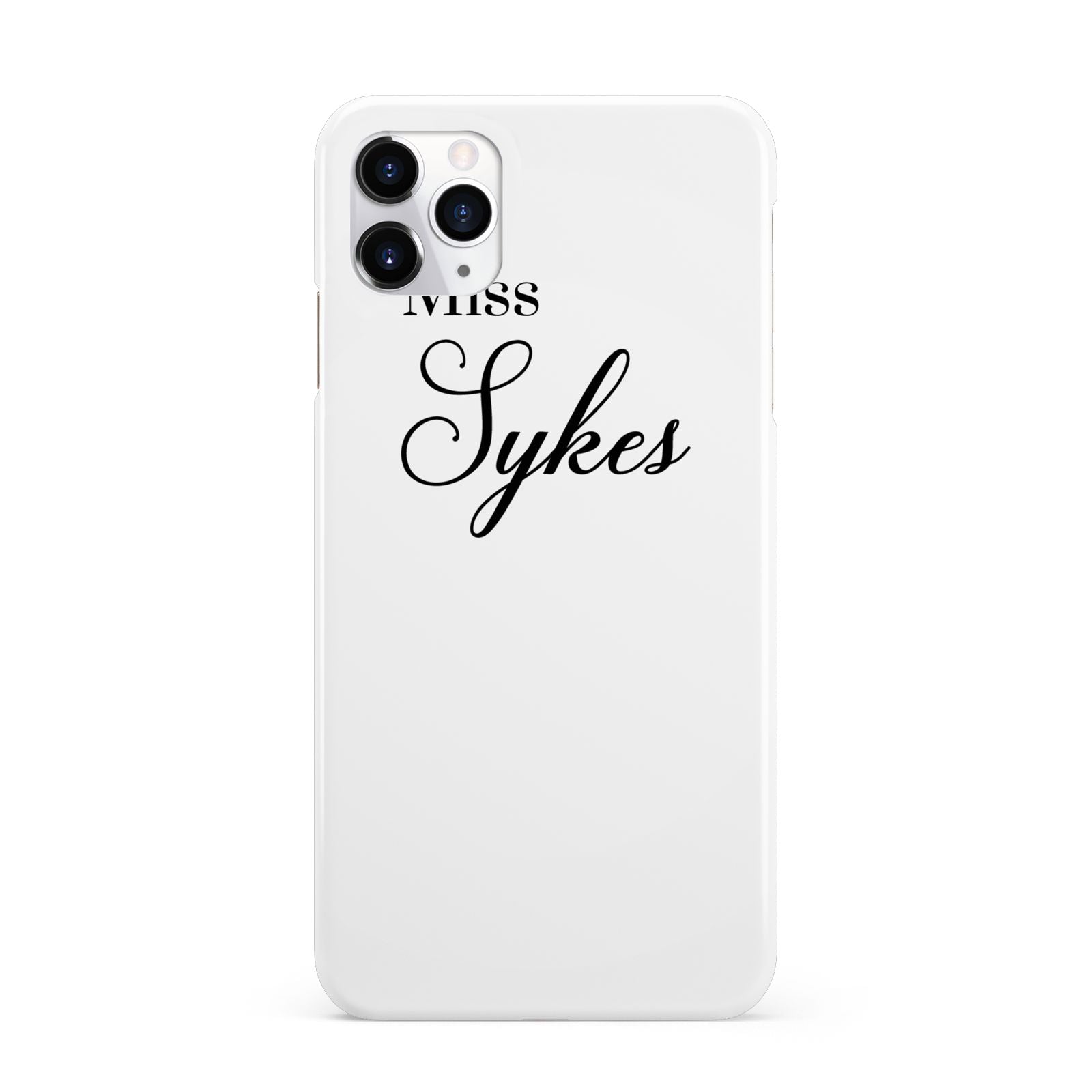 Personalised Wedding Name Miss iPhone 11 Pro Max 3D Snap Case