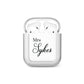 Personalised Wedding Name Mrs AirPods Case