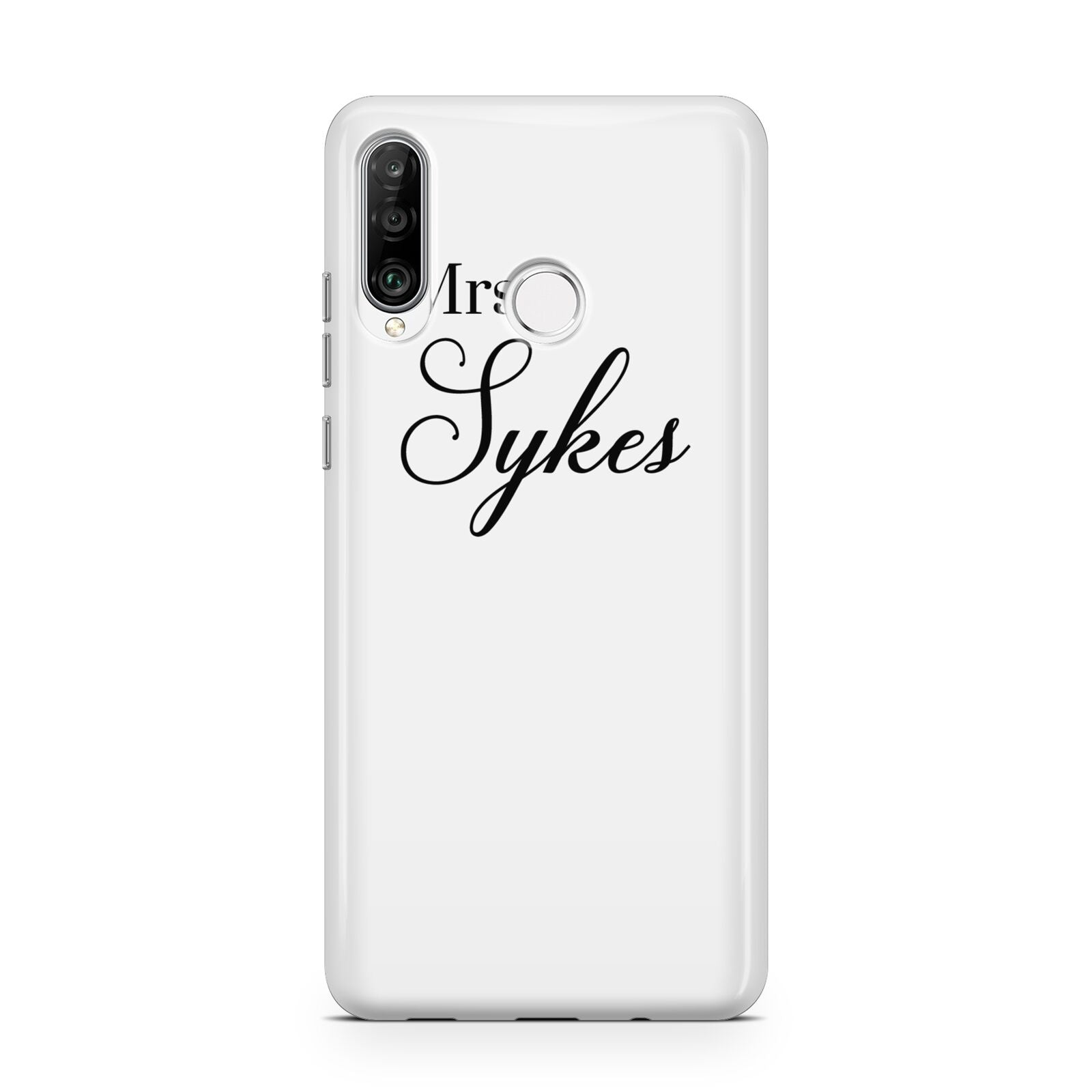 Personalised Wedding Name Mrs Huawei P30 Lite Phone Case