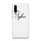 Personalised Wedding Name Mrs Huawei P30 Phone Case