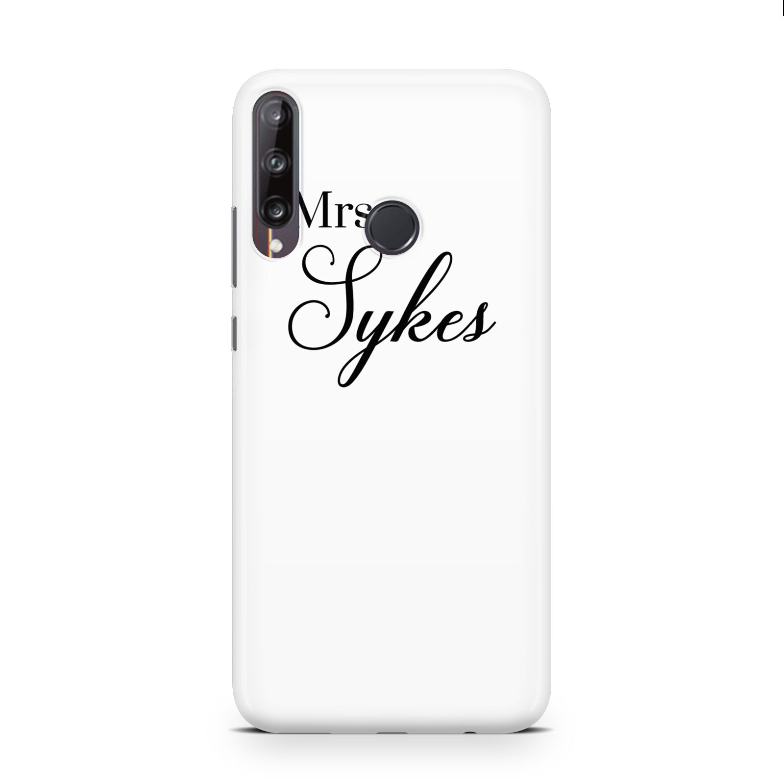 Personalised Wedding Name Mrs Huawei P40 Lite E Phone Case