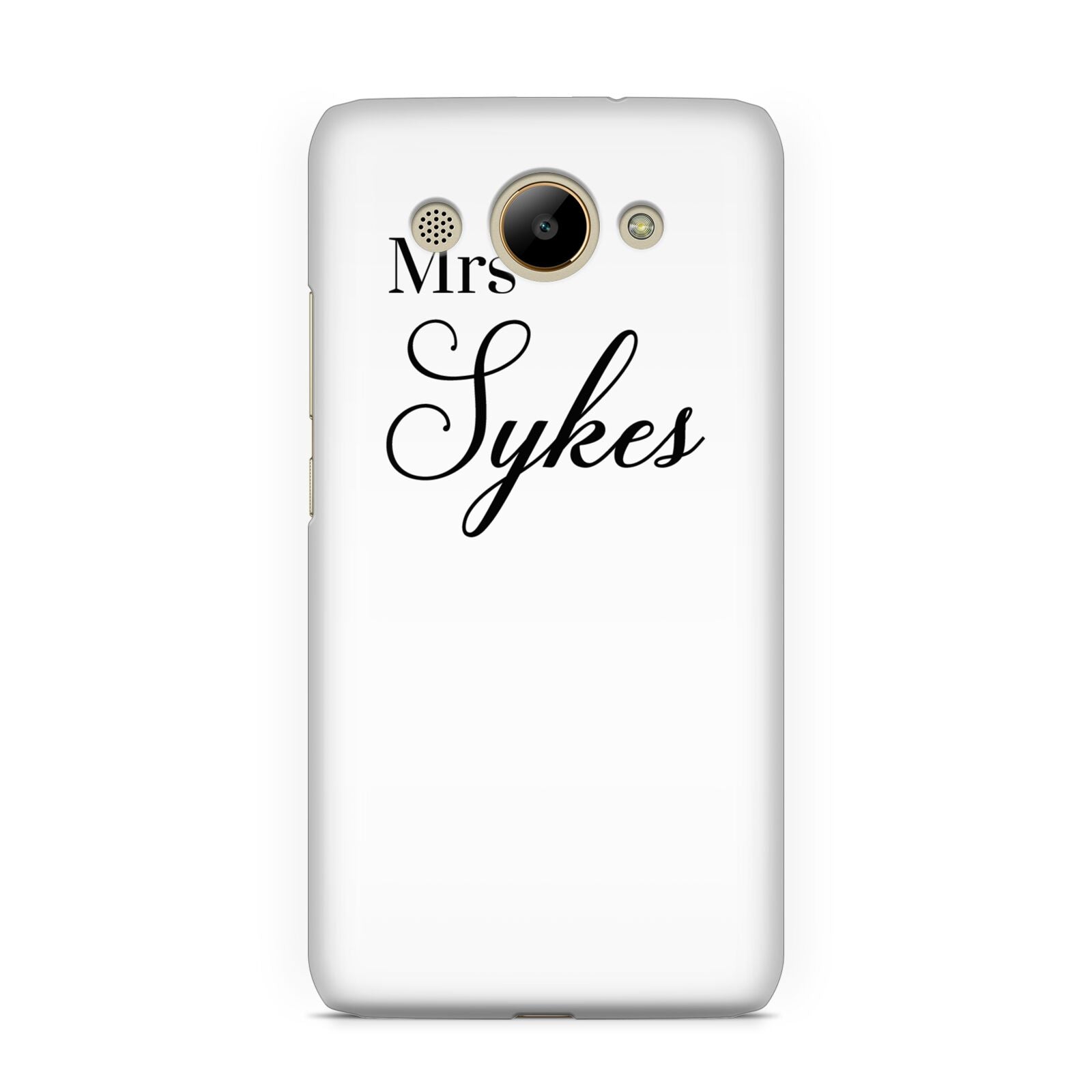 Personalised Wedding Name Mrs Huawei Y3 2017