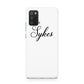 Personalised Wedding Name Mrs Samsung A02s Case