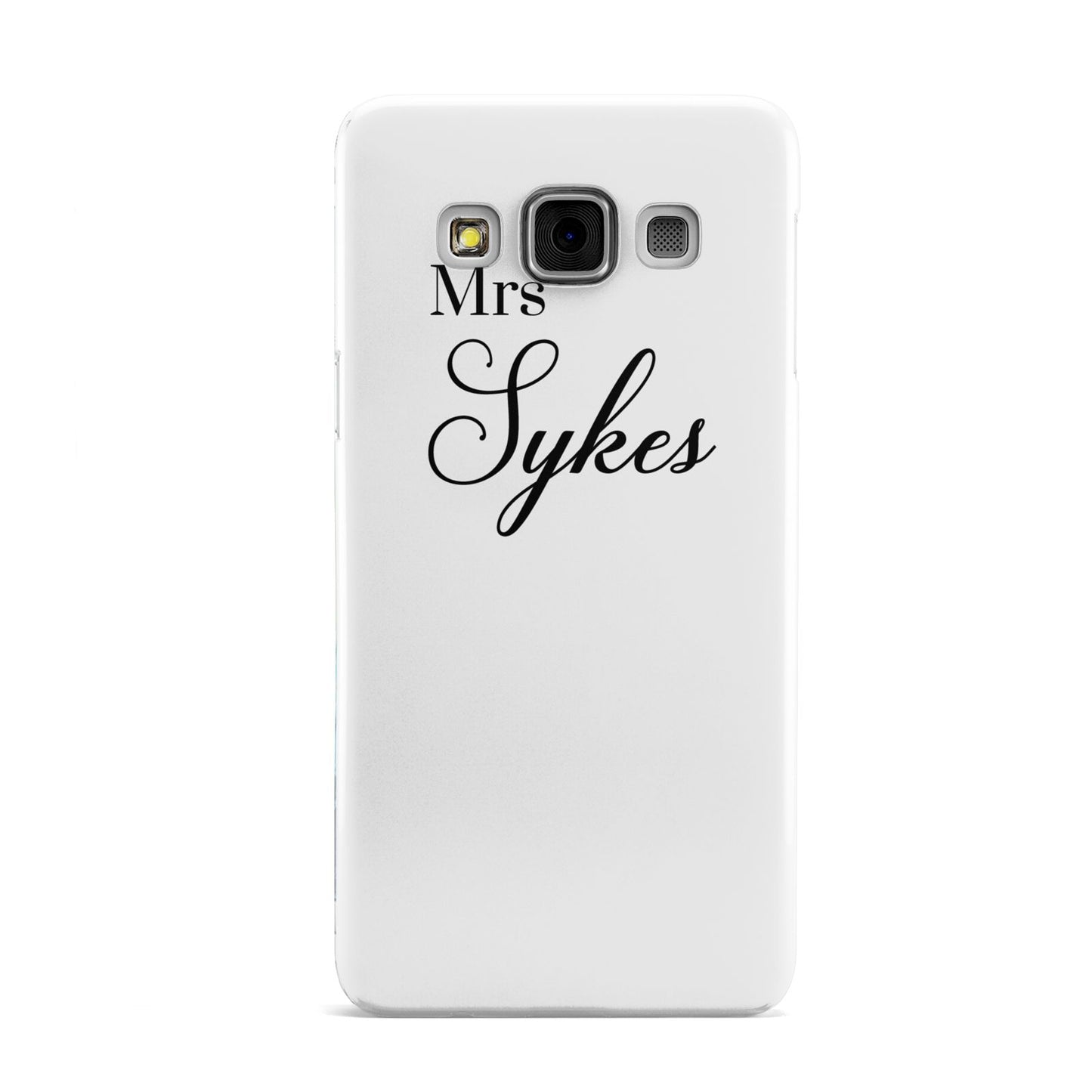 Personalised Wedding Name Mrs Samsung Galaxy A3 Case