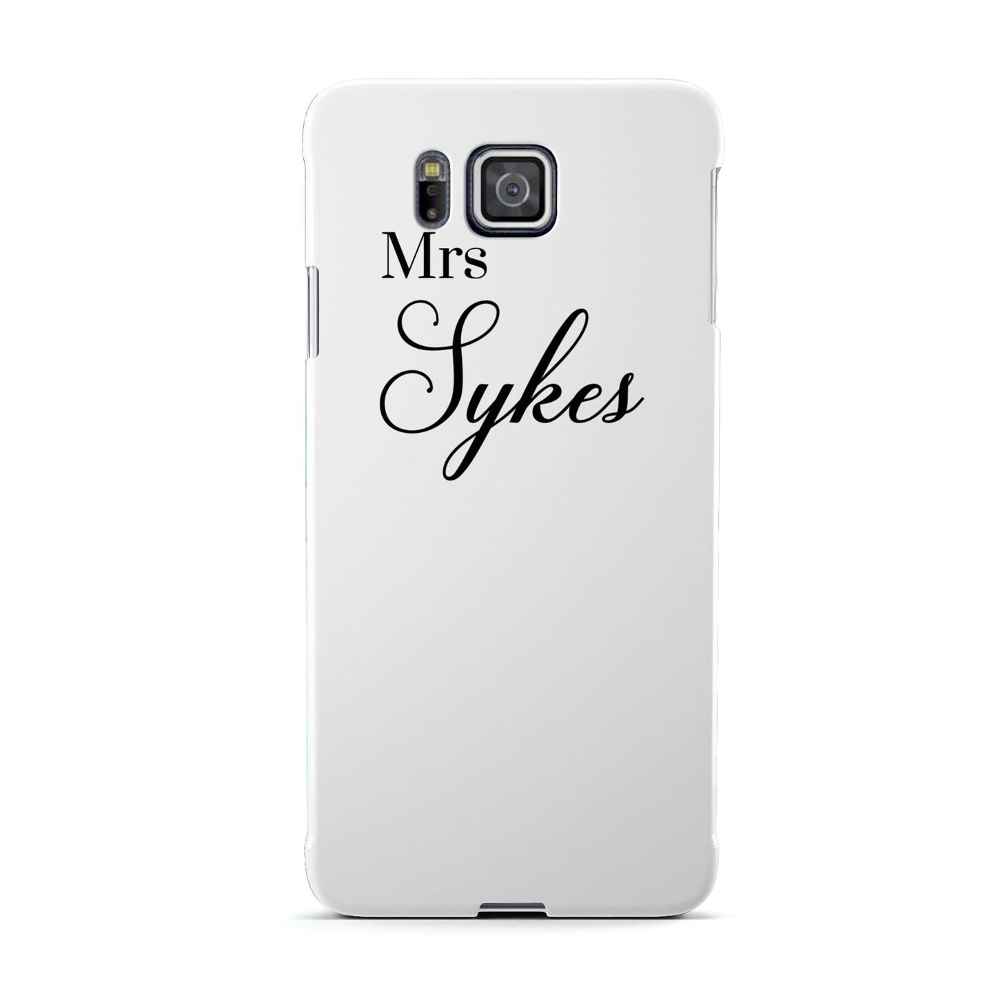 Personalised Wedding Name Mrs Samsung Galaxy Alpha Case