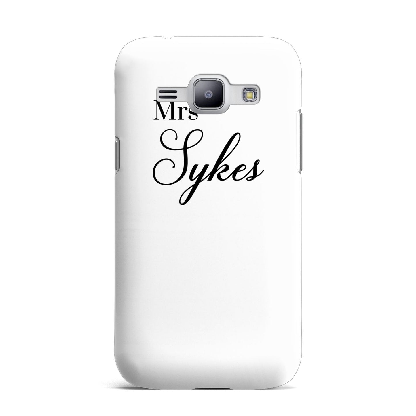 Personalised Wedding Name Mrs Samsung Galaxy J1 2015 Case