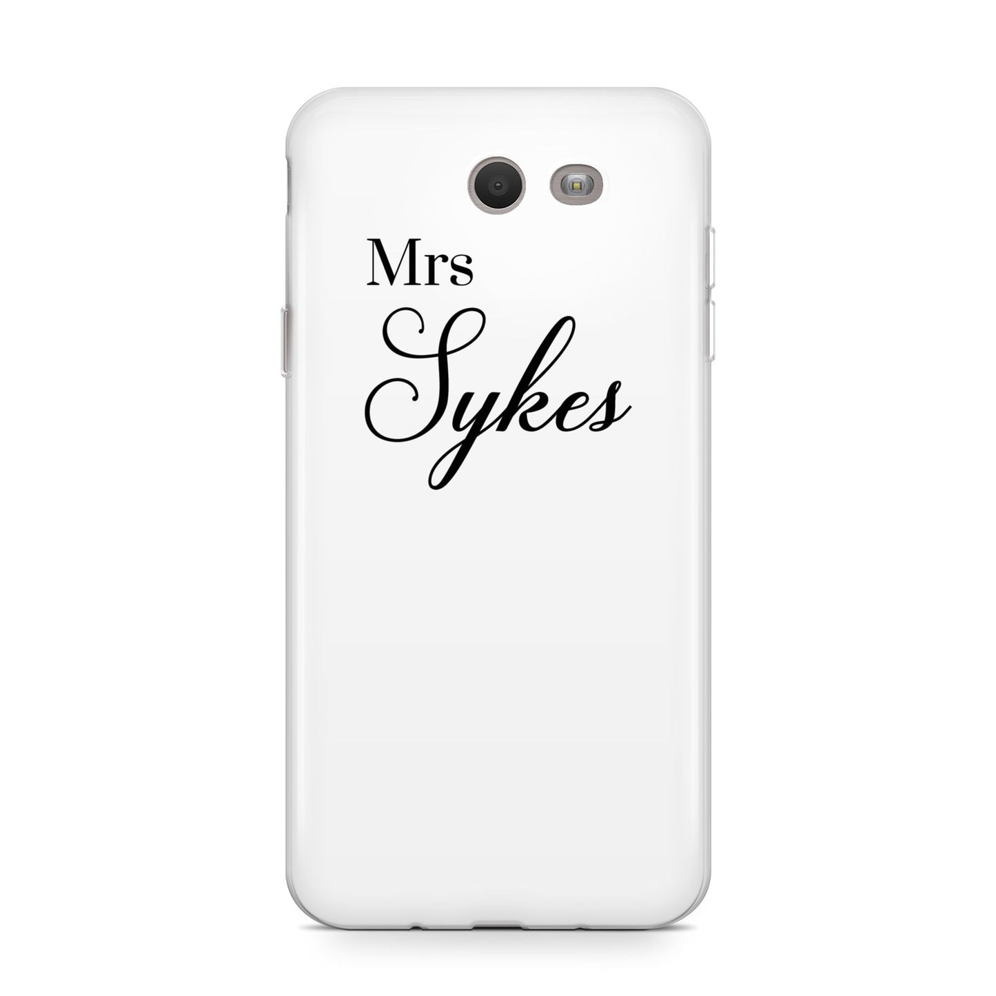 Personalised Wedding Name Mrs Samsung Galaxy J7 2017 Case