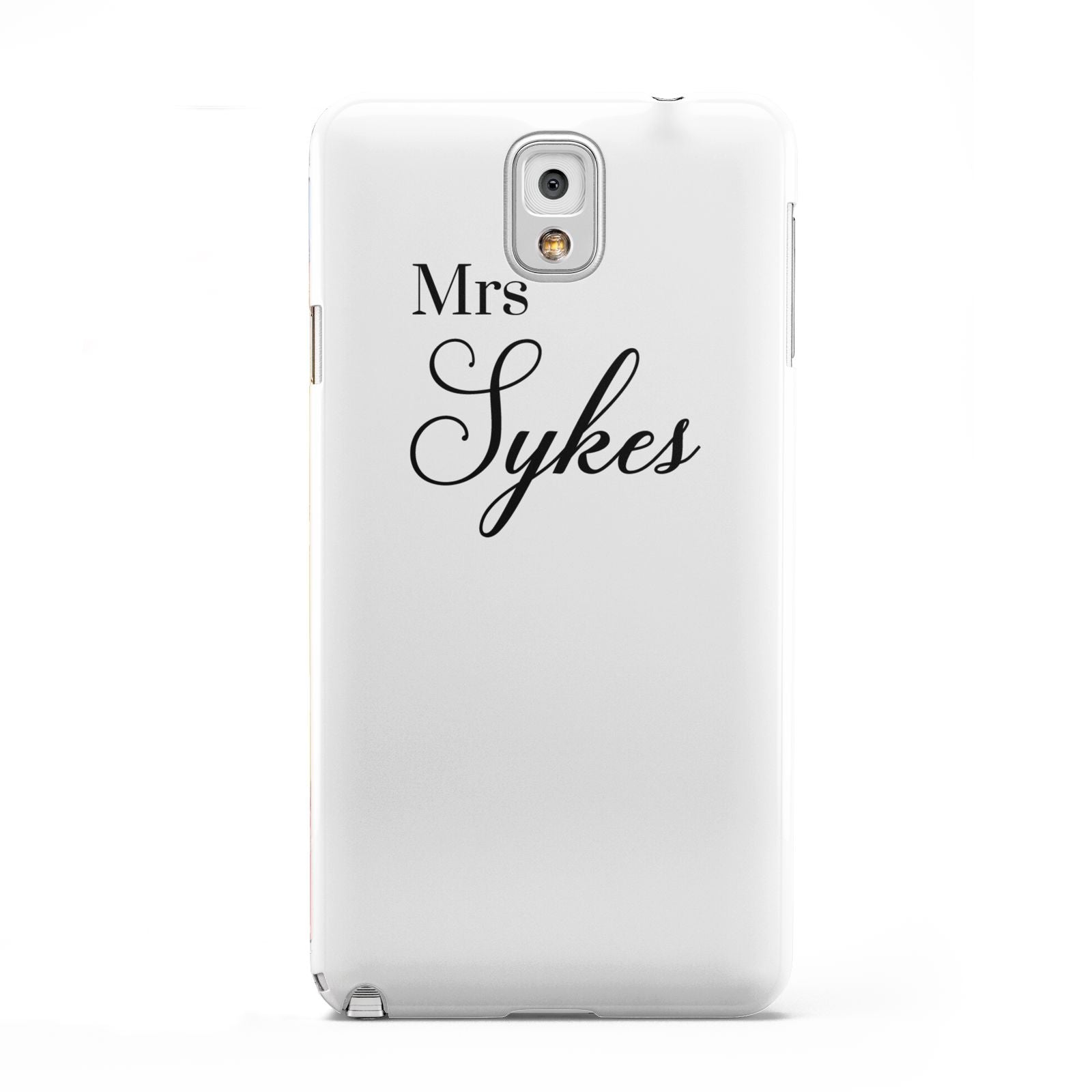 Personalised Wedding Name Mrs Samsung Galaxy Note 3 Case