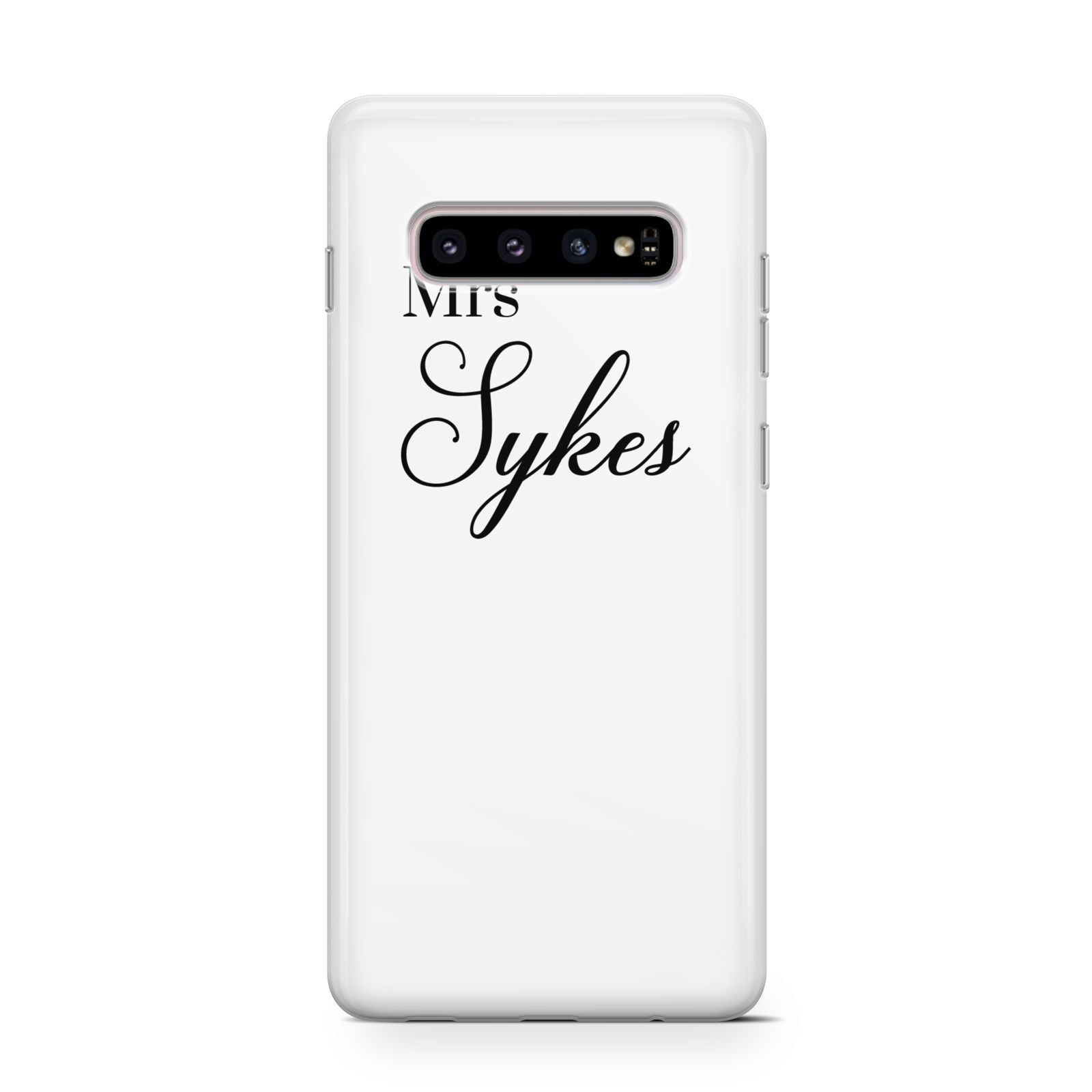 Personalised Wedding Name Mrs Samsung Galaxy S10 Case