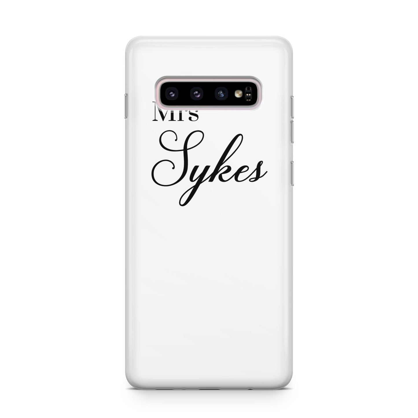 Personalised Wedding Name Mrs Samsung Galaxy S10 Plus Case