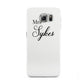 Personalised Wedding Name Mrs Samsung Galaxy S6 Case