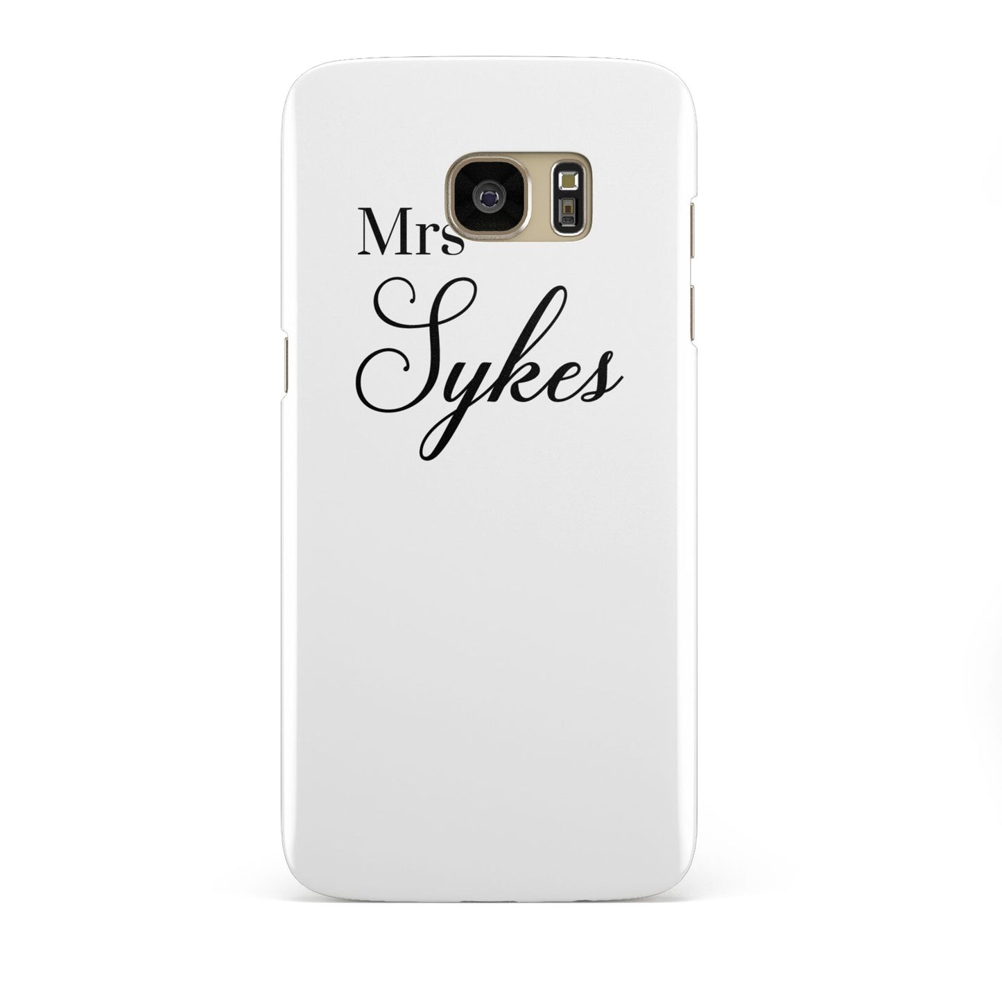 Personalised Wedding Name Mrs Samsung Galaxy S7 Edge Case
