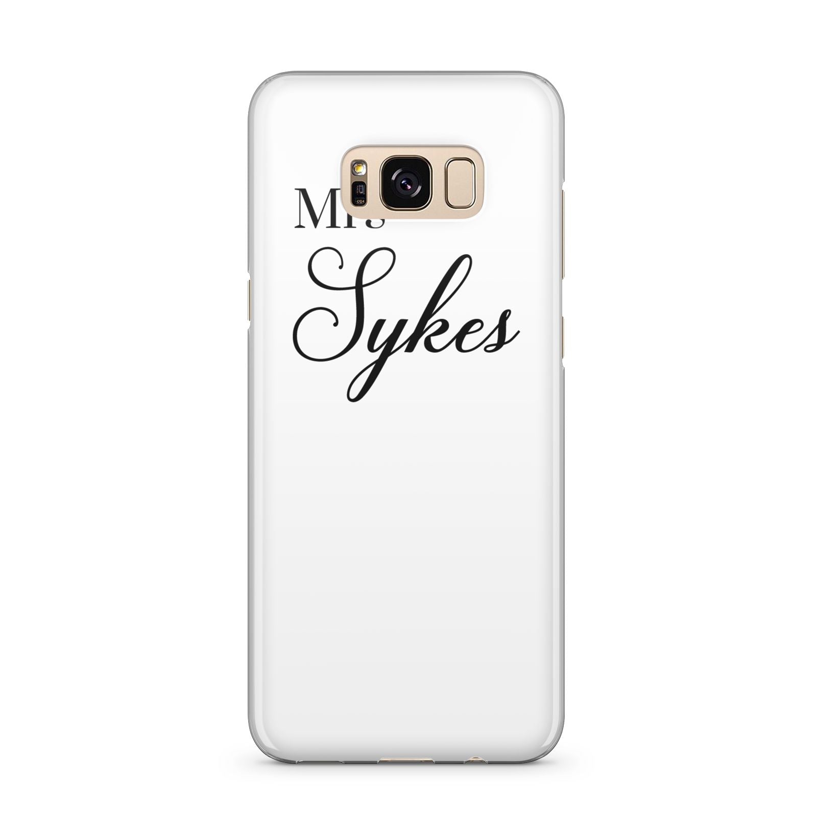 Personalised Wedding Name Mrs Samsung Galaxy S8 Plus Case