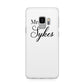 Personalised Wedding Name Mrs Samsung Galaxy S9 Case