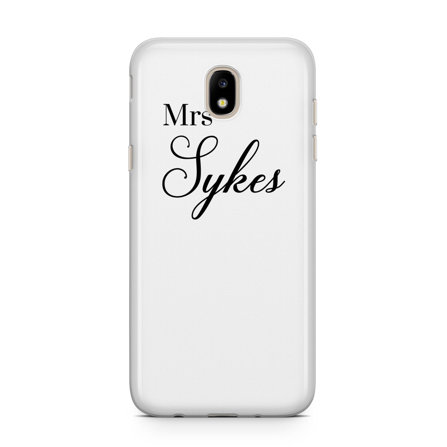 Personalised Wedding Name Mrs Samsung J5 2017 Case
