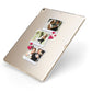 Personalised Wedding Photo Montage Apple iPad Case on Gold iPad Side View