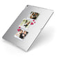 Personalised Wedding Photo Montage Apple iPad Case on Silver iPad Side View