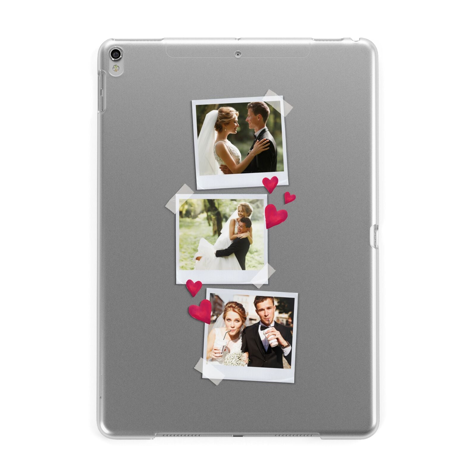 Personalised Wedding Photo Montage Apple iPad Silver Case