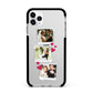 Personalised Wedding Photo Montage Apple iPhone 11 Pro Max in Silver with Black Impact Case