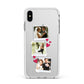 Personalised Wedding Photo Montage Apple iPhone Xs Max Impact Case White Edge on Silver Phone