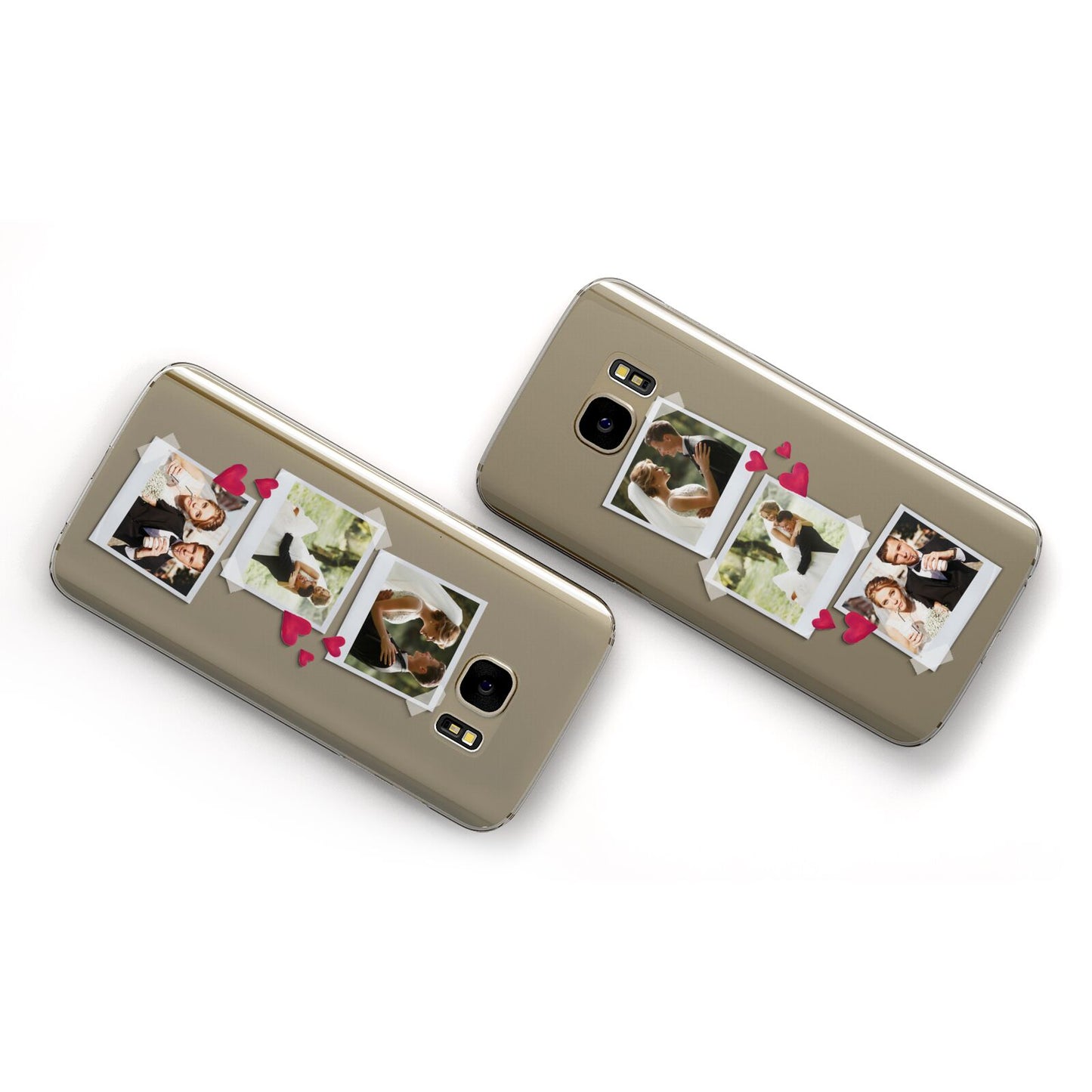 Personalised Wedding Photo Montage Samsung Galaxy Case Flat Overview