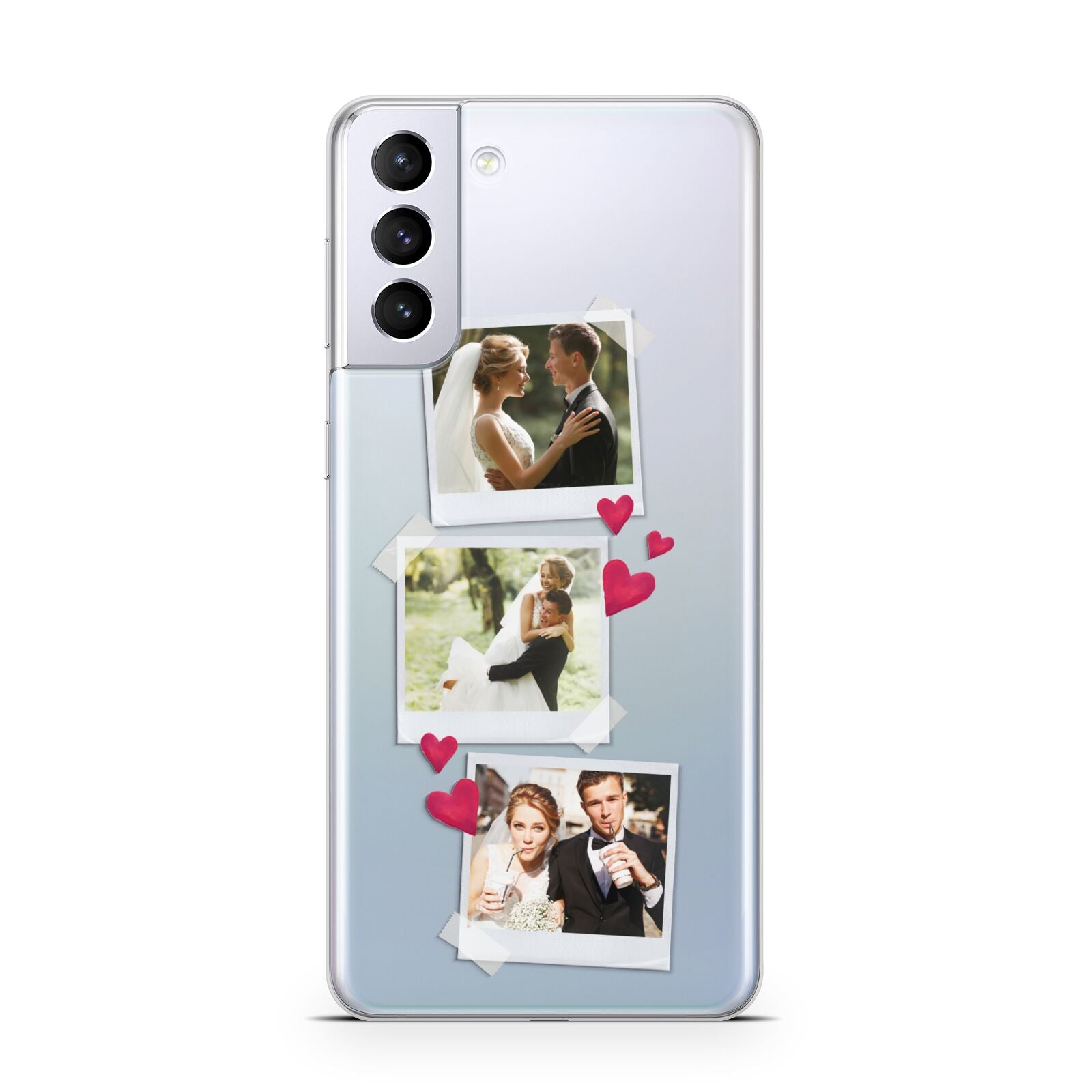 Personalised Wedding Photo Montage Samsung S21 Plus Phone Case
