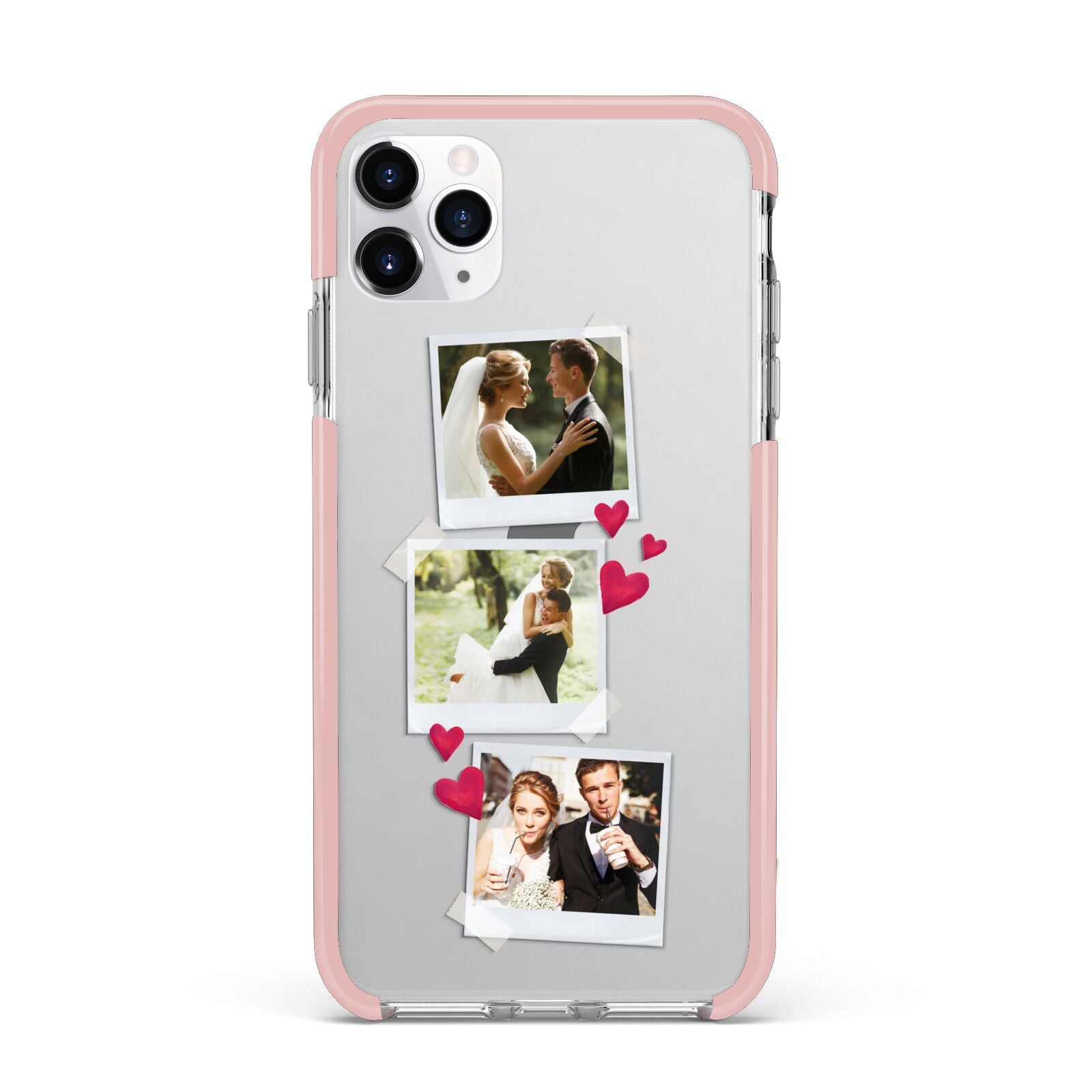 Personalised Wedding Photo Montage iPhone 11 Pro Max Impact Pink Edge Case