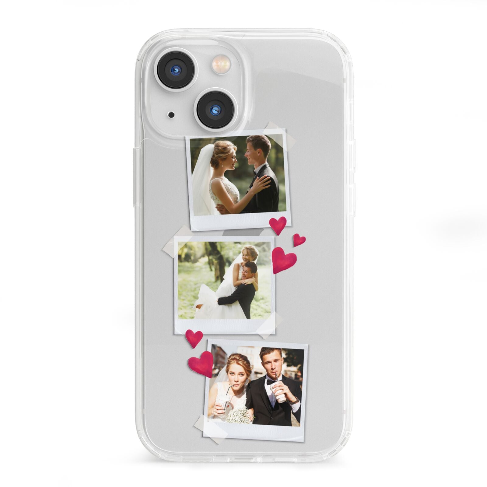 Personalised Wedding Photo Montage iPhone 13 Mini Clear Bumper Case