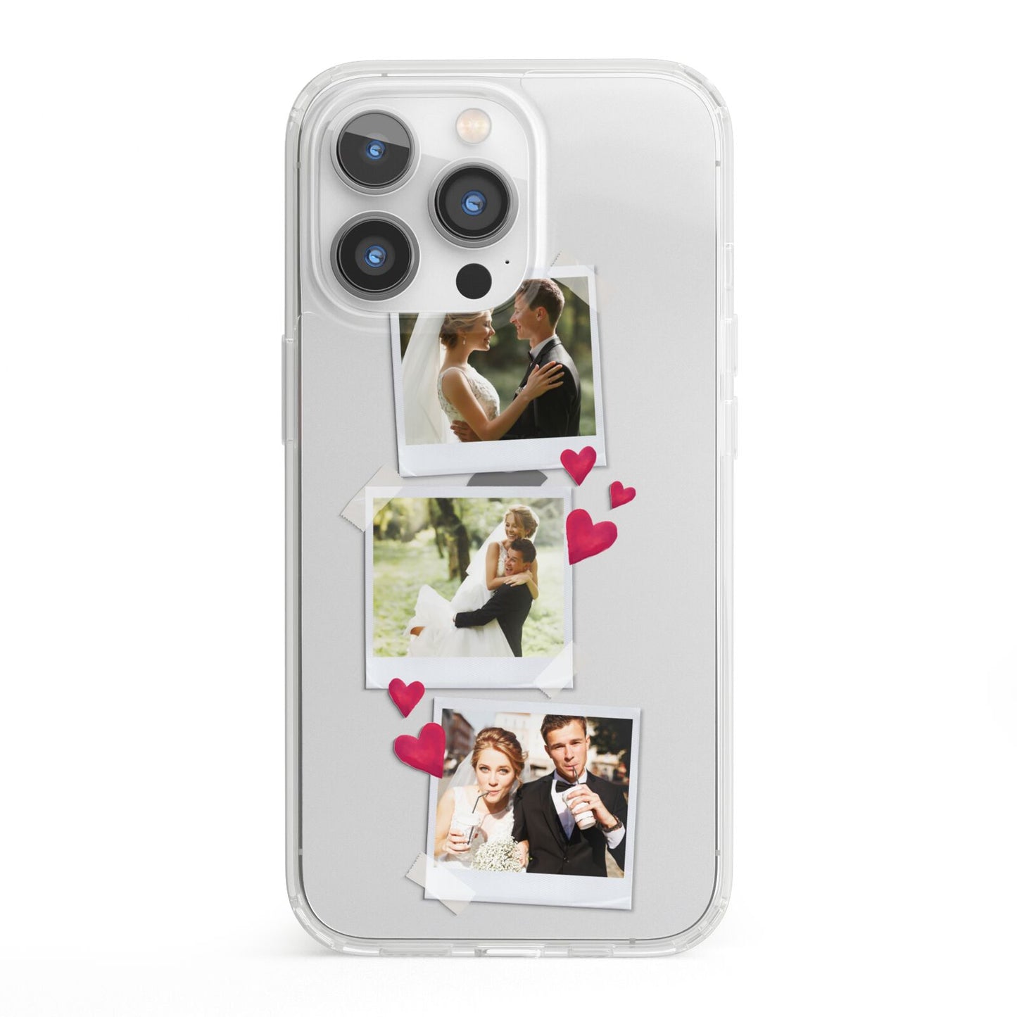 Personalised Wedding Photo Montage iPhone 13 Pro Clear Bumper Case