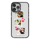 Personalised Wedding Photo Montage iPhone 13 Pro Max Black Impact Case on Silver phone