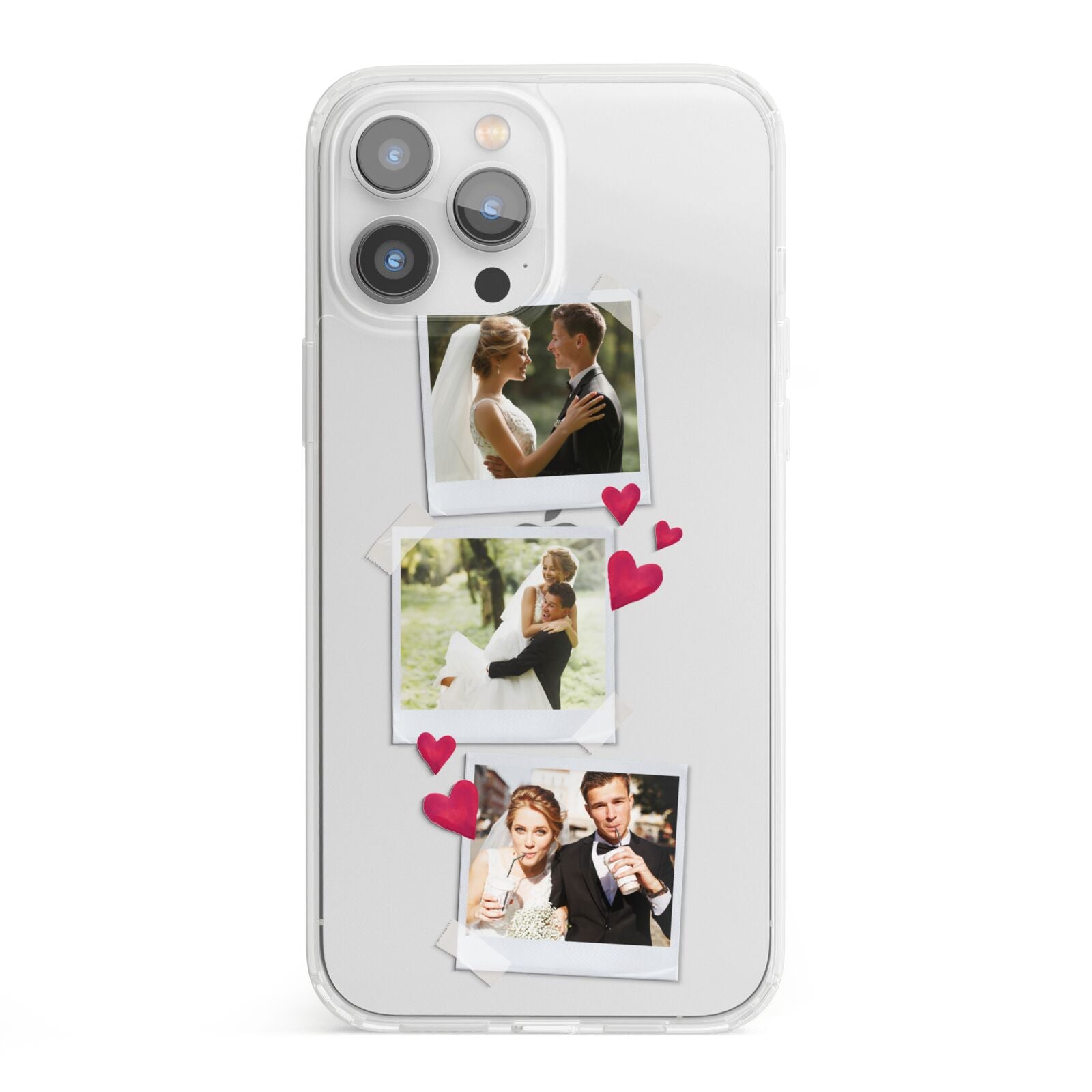 Personalised Wedding Photo Montage iPhone 13 Pro Max Clear Bumper Case