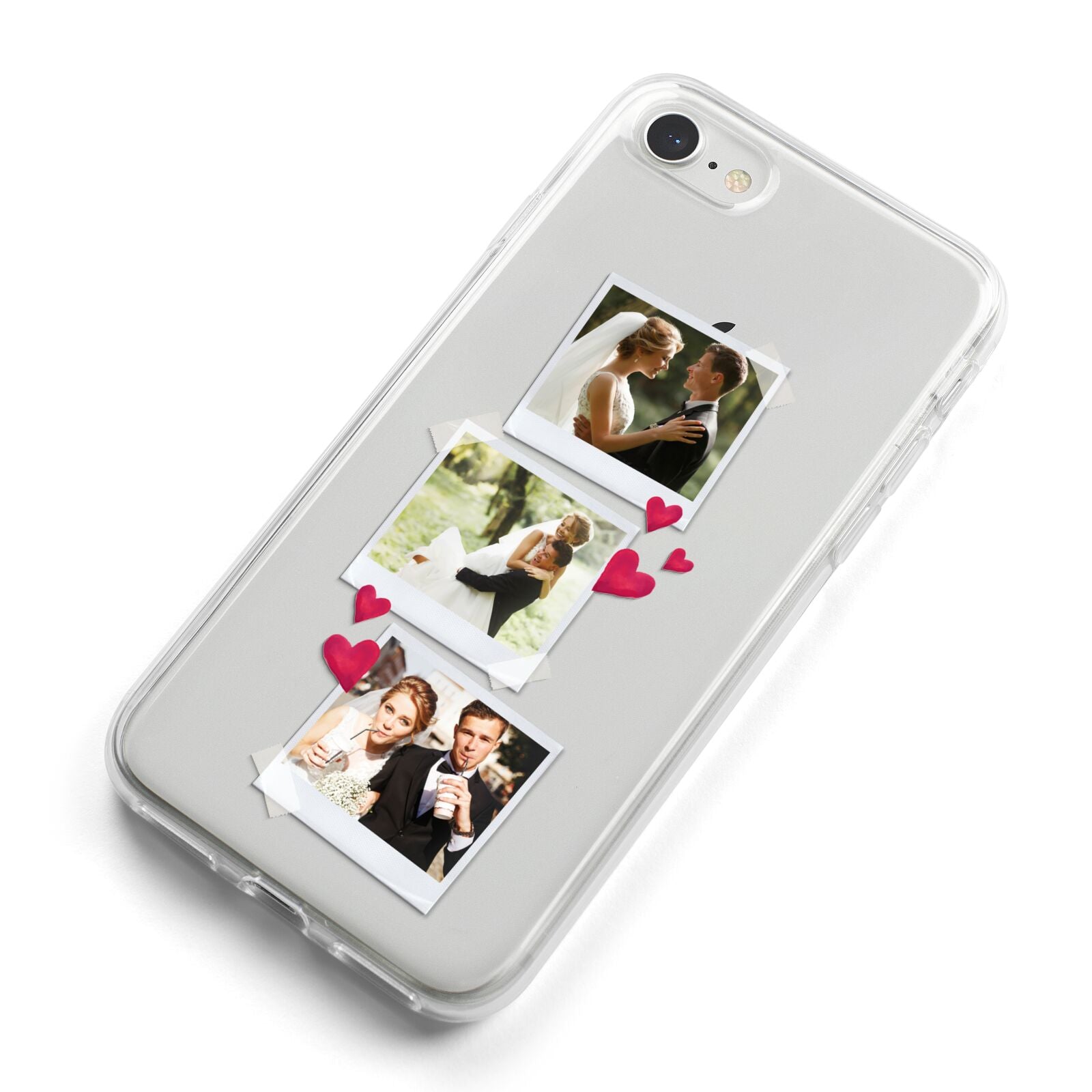 Personalised Wedding Photo Montage iPhone 8 Bumper Case on Silver iPhone Alternative Image