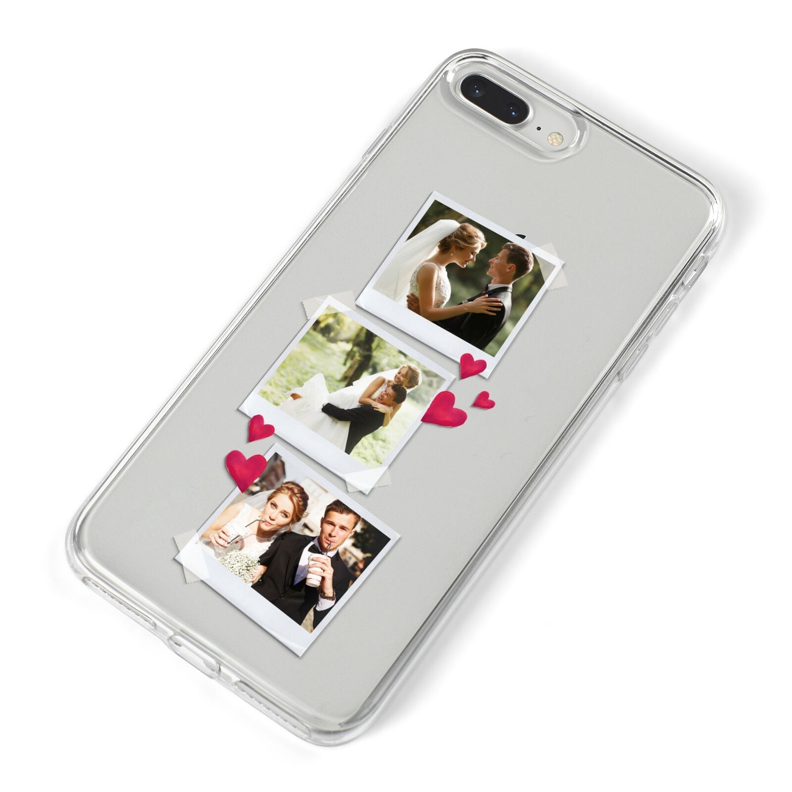 Personalised Wedding Photo Montage iPhone 8 Plus Bumper Case on Silver iPhone Alternative Image