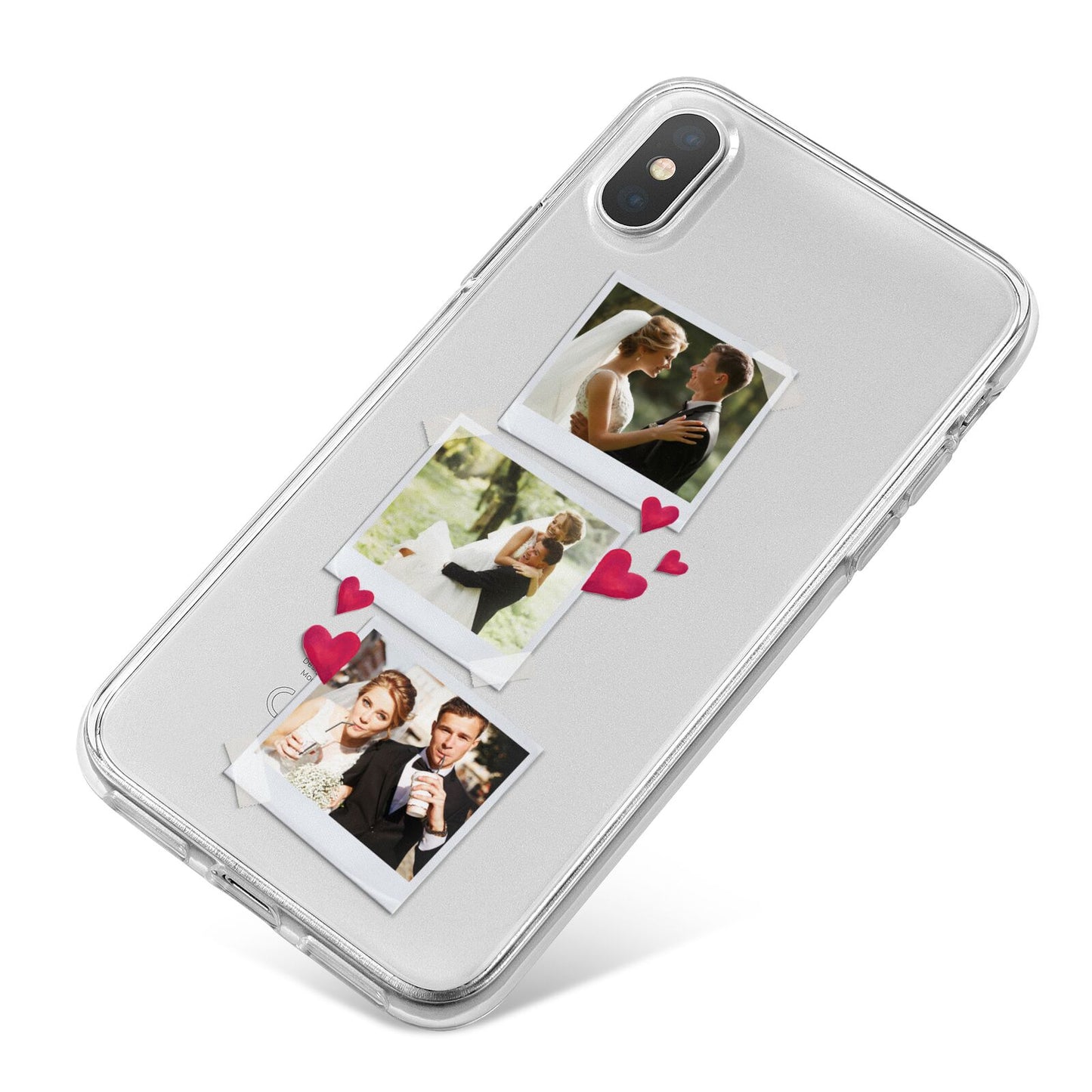 Personalised Wedding Photo Montage iPhone X Bumper Case on Silver iPhone