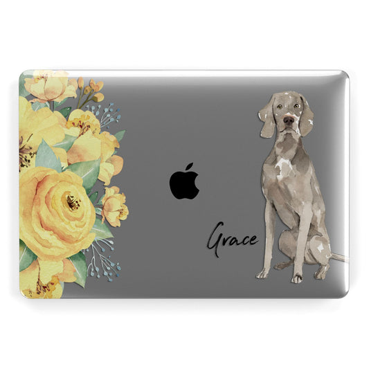 Personalised Weimaraner Apple MacBook Case