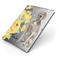 Personalised Weimaraner Apple iPad Case on Grey iPad Side View