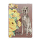Personalised Weimaraner Apple iPad Rose Gold Case