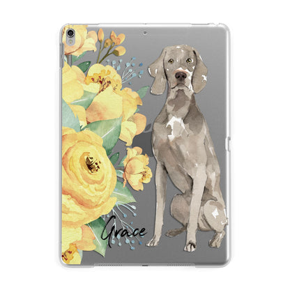 Personalised Weimaraner Apple iPad Silver Case