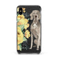 Personalised Weimaraner Apple iPhone Xs Max Impact Case Black Edge on Black Phone