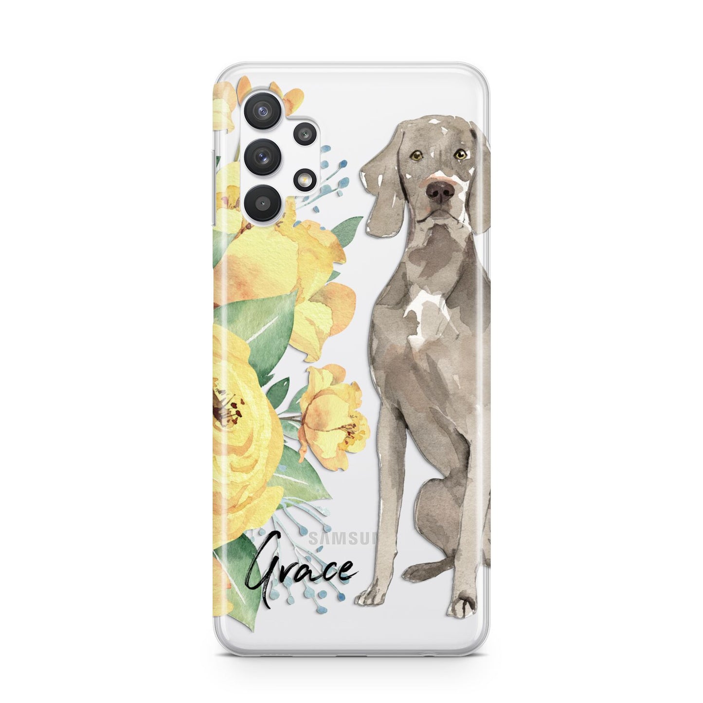 Personalised Weimaraner Samsung A32 5G Case