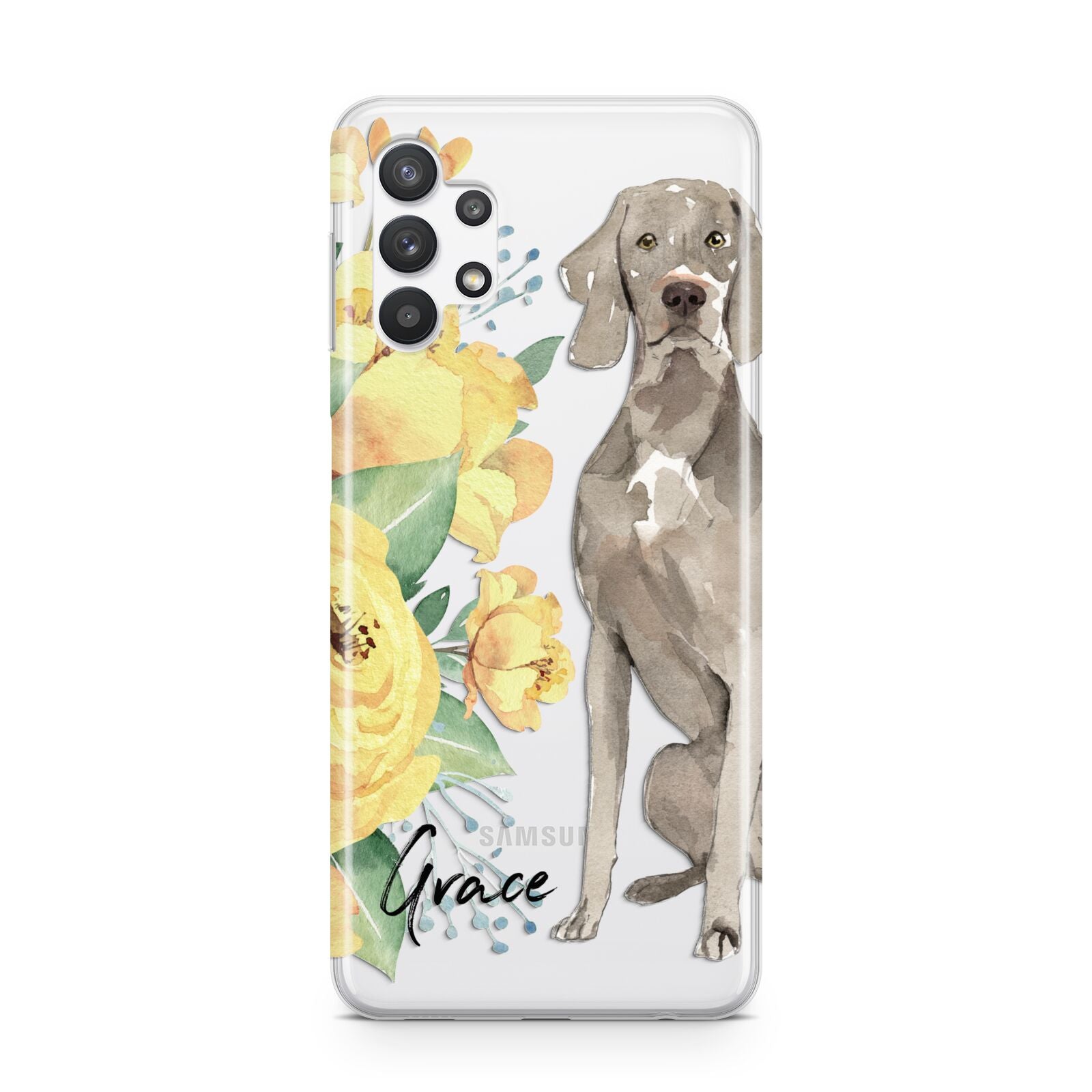 Personalised Weimaraner Samsung A32 5G Case