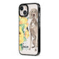 Personalised Weimaraner iPhone 13 Black Impact Case Side Angle on Silver phone